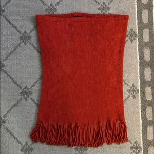 Marvelush For Layers by Lizden Rust Knit Scarf